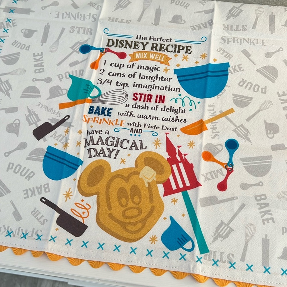 Disney Parks Mickey Waffle Kitchen Towel